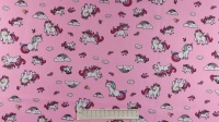 Fabric by the Metre - 041 Unicorns - Pink